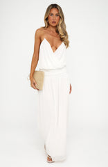 Peachy Keen Maxi Dress White