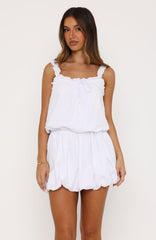 Soft Girl Mini Dress White